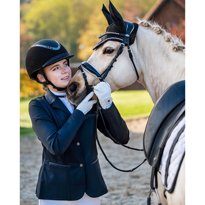 QHP Junior Kae Competition Jacket - Black-5